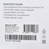 Портативный динамик Digma S-34 черный 25W 1.0 BT/USB
