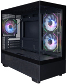 Корпус 1STPlayer MIKU Mi5 черный без БП MiniTower mATX (Mi5-BK-2FC7R-1FC7)