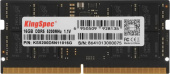 Память SO-DIMM DDR5 16GB 5200MHz Kingspec KS5200D5N11016G RTL PC5-41600 CL40 288-pin 1.1В single rank Ret
