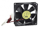 GEMBIRD Вентилятор (FANCASE-4), 80x80x25, втулка, 4 pin Molex, провод 30 см
