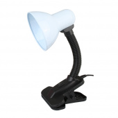 ULTRAFLASH UF-320P C01 белый(Светильник настольный с прищепкой 230В, 60Вт, E27, ЛОН)