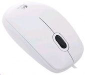 LOGITECH B100 white (USB, оптическая, 800dpi, 2but) (910-003360)