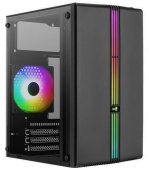 Корпус AeroCool Evo Mini-G-BK-v1 черный без БП Mini-Tower ATX (Evo Mini-G-BK-v1)
