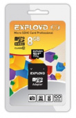 EXPLOYD MicroSDHC 8GB Class10 + адаптер SD