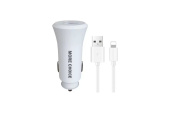 Автомобильное З/У More Choice AC23i 2.4A Apple Lightning белый
