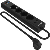 Сетевой фильтр Philips CHP8246BB/51 4роз. 3м черный