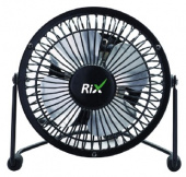 RIX RDF-1500USB Вентилятор бытовой настольный цвет черный