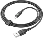 Кабель Hoco U120 iP USB (m)-Lightning (m) 1.2м черный