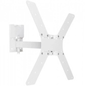 Кронштейн для телевизора Holder LCD-5520-B белый 32"-55" макс.45кг настенный поворотно-выдвижной и наклонный
