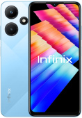 Смартфон Infinix X669D Hot 30i 128Gb 4Gb голубой моноблок 3G 4G 2Sim 6.56" 720x1612 Android 12 13Mpix 802.11 a/b/g/n/ac NFC GPS GSM900/1800 GSM1900 TouchSc FM microSD max1024Gb