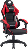 Кресло игровое Defender SORRENTO текстиль черный/красный (64028)