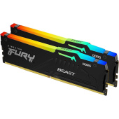 Память DDR5 2x32Gb 5600MHz Kingston KF556C36BBEAK2-64 FURY Beast Black RGB EXPO PC5-44800 CL36 288-pin