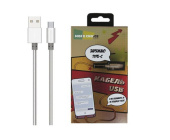 MORE CHOICE K31a Дата-кабель USB 2.1A для Type-C - 1м серебро