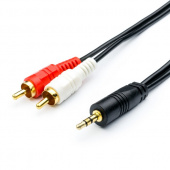 Кабель Audio DC3.5 ATCOM (АТ7397) - > 2RCA mini-Jack(M) - > 2 тюльпана (M) 1,5 м (10)