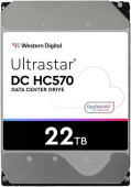 Жесткий диск 22Tb WD SATA-III 0F48155 WUH722222ALE6L4 Server Ultrastar DC HC570 512E (7200rpm) 512Mb 3.5"