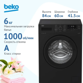 Стиральная машина BEKO WSRE6512ZAA RU