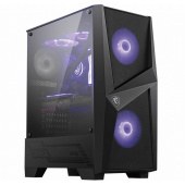 Корпус MSI MAG FORGE 100M Mid-Tower, ATX, 2xUSB 3.2, Audio I/O, 2x120mm RGB Fan, 1x120mm black Fan, 6-ch Light controller, Front metal MESH, Up to 33
