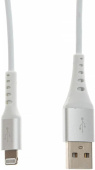Кабель Cactus CS-LG.USB.A-1.2 USB (m)-Lightning (m) 1.2м белый блистер
