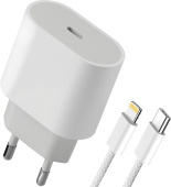 DEFENDER (83223) UPA-121 20W, USB C, Lightning, белый