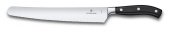 Нож кухонный Victorinox Grand Maitre (7.7433.26G) кованый универсальный для хлеба лезв.260мм серрейт. заточка черный