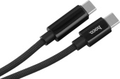 Кабель Hoco U125 USB Type-C(m) - USB Type-C(m) 1.2м черный