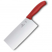 Нож кухонный Victorinox Swiss Classic (6.8561.18G) стальной сантоку лезв.180мм прямая заточка красный подар.коробка