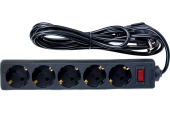 Сетевой удлинитель ExeGate EC-5-3B 5роз. 3м черный (EX279357RUS)