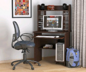 Мебель-Комплекс СК-01Н Стол компьютерный Венге Цаво (1 пак.)