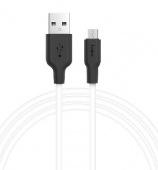 HOCO X21 USB - microUSB 2A 1М силикон белый