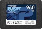 Накопитель SSD Patriot Burst Elite 960GB, SATA 2.5", PBE960GS25SSDR, 450/320, RET