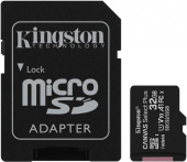 Карта памяти microSDHC 32Gb Class10 Kingston SDCS2/32Gb Canvas Select Plus + adapter