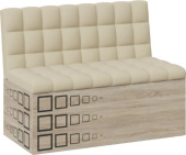 BONMEBEL Денвер Скамья прямая дуб сонома/КЗ бежевый (2 кор.)