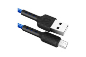 Кабель Defender F181 USB/Micro USB 1м черный/синий (87115BLU)