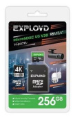 EXPLOYD MicroSDXC 256GB Class 10 (U3) V30 Vision + адаптер SD 95 MB/s, шт