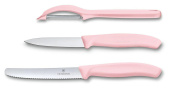 Набор ножей кухон. Victorinox Swiss Classic (6.7116.31L52) компл.:2шт овощеч. розовый карт.коробка