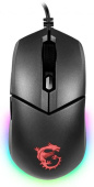 Мышь MSI Clutch GM11 черный оптическая (5000dpi) USB (6but)