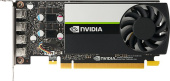 Видеокарта PNY PCI-E T1000 NVIDIA T1000 8192Mb 128 GDDR6 1065/10000 mDPx4 Ret low profile