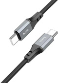 Кабель Hoco Spear X86 TYPE-C TO TYPE-C USB Type-C(m)-USB Type-C(m) 1м черный