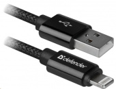 DEFENDER (87808) ACH01-03T PRO USB2.0, AM-LightningM, 1.0 м