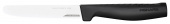 Нож кухонный Fiskars Hard Edge (1054947) стальной для томатов лезв.114мм серрейт. заточка черный