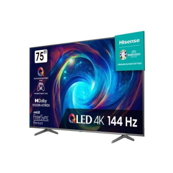 Телевизор Hisense 75" 75E7KQ LED черный