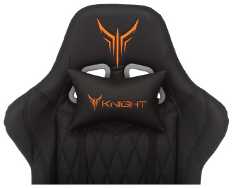 Кресло игровое Knight ARMOR черный ромбик эко.кожа с подголов. крестовина металл