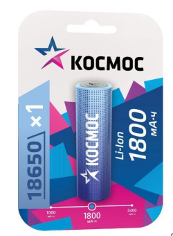 КОСМОС KOC18650Li-ion18UBL1