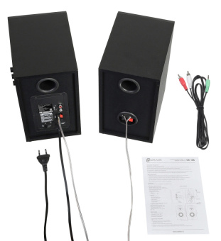 Колонки Оклик OK-166 BT 2.0 черный 40Вт BT