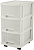 KEEPLEX KL379322048 Ajur с ящиками на колесиках трехсекционный компакт 37х30х52см белое облако