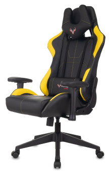 Кресло игровое Zombie VIKING 5 AERO черный/желтый эко.кожа с подголов. крестов. пластик
