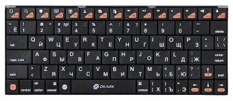 Клавиатура Oklick 840S black USB slim