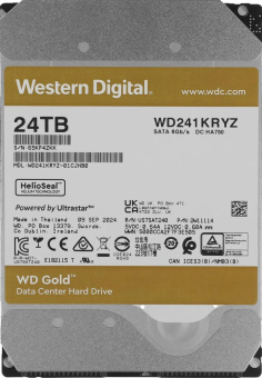 Жесткий диск 24Tb WD SATA-III WD241KRYZ Server Gold 512E (7200rpm) 512Mb 3.5"