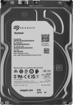 Жесткий диск 6Tb Seagate SATA-III Skyhawk (7200rpm) 256Mb 3.5" (ST6000VX008)