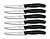 Набор ножей кухон. Victorinox Swiss Classic Steak (6.7233.6) компл.:6шт черный